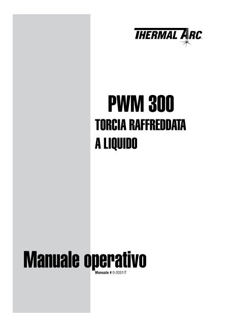 PWM 300 Manuale operativo - Victor Technologies - Europe