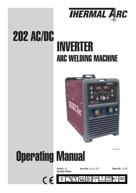 202 AC/DC Operating Manual inverter - Victor Technologies - Europe