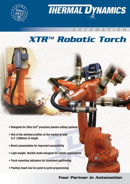 XTR™ Robotic Torch - Victor Technologies - Europe