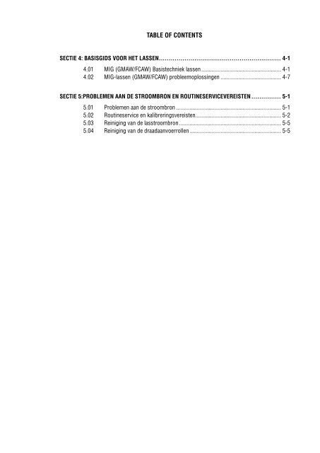 sectie 1 - Victor Technologies - Europe