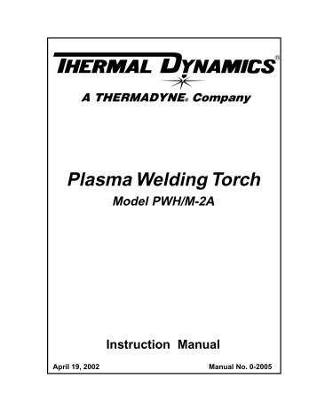 PWH/M-2A Instruction Manual - Victor Technologies - Europe