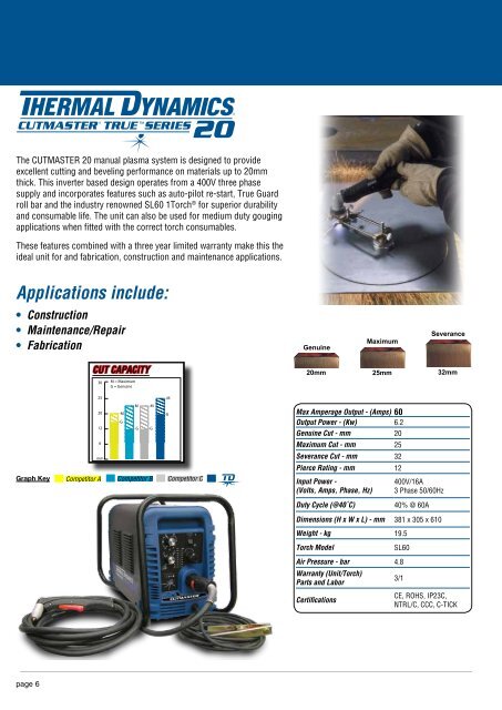 CutMaster True Sales Brochure - Victor Technologies - Europe