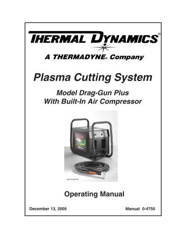 Drag-Gun Plus Operating Manual - Victor Technologies - Europe