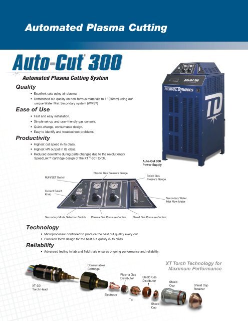Auto-Cut 300 Sales Brochure - Victor Technologies - Europe