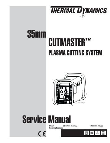 CutMaster True Service Manual - Victor Technologies - Europe