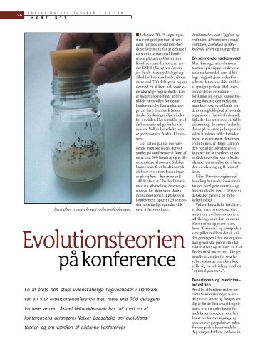 Evolutionsteorien på konference - Viden (JP)