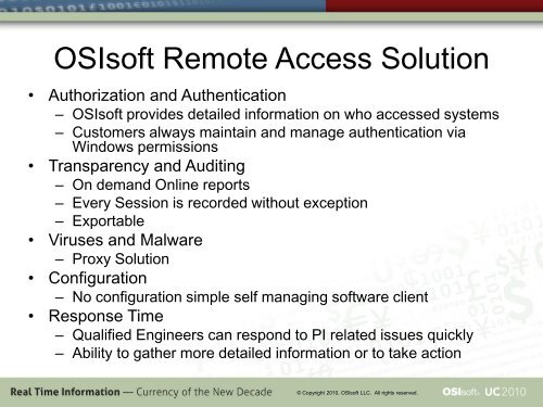 EA Technologies - Managing the PI System in Real Time - OSIsoft