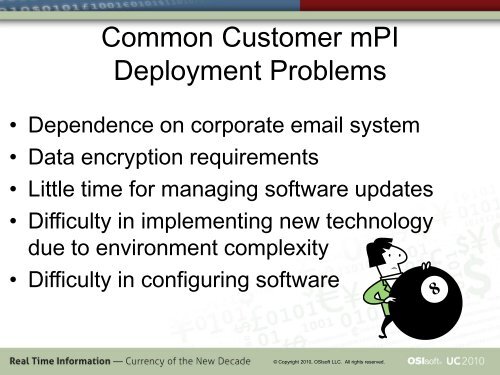 EA Technologies - Managing the PI System in Real Time - OSIsoft