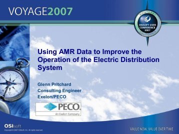 Using AMR Data to Improve the Operation of the Electric ... - OSIsoft