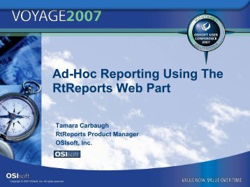 AdHoc Reporting Using The RtReports Web Part AdHoc ... - OSIsoft