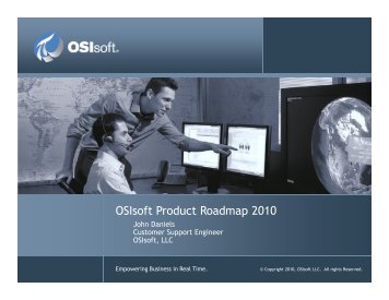 OSIsoft Product Roadmap 2010