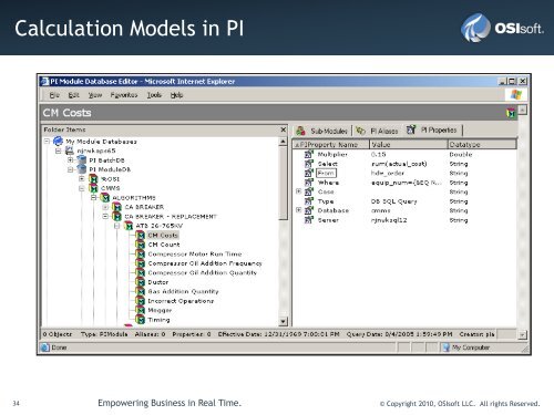 Condition-Based Maintenance - OSIsoft