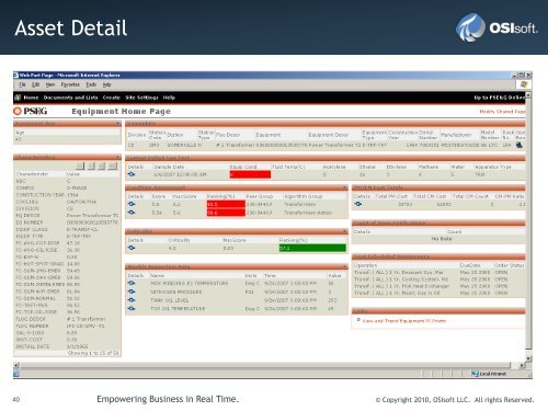 Condition-Based Maintenance - OSIsoft