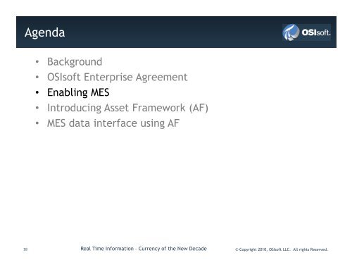 Enterprise Agreement - OSIsoft