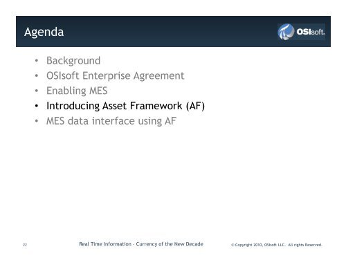 Enterprise Agreement - OSIsoft