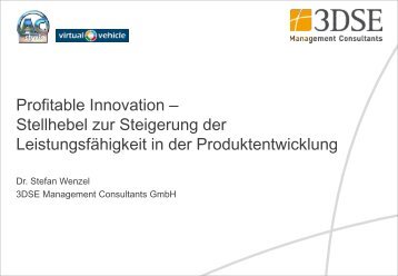 Profitable Innovation – Stellhebel zur Steigerung der ...