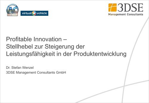 Profitable Innovation – Stellhebel zur Steigerung der ...