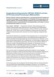 Kooperationsvertrag zwischen VIRTUAL VEHICLE und dem IVT/TU ...