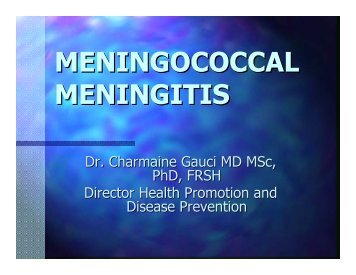 MENINGOCOCCAL MENINGITIS