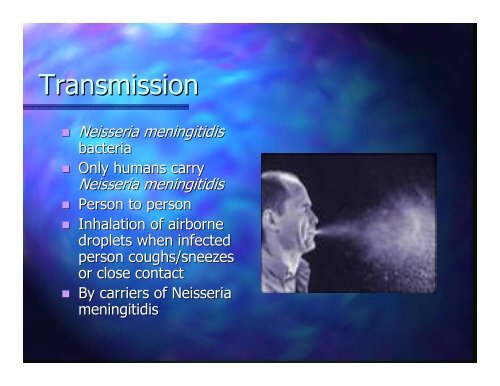 MENINGOCOCCAL MENINGITIS