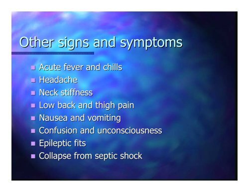 MENINGOCOCCAL MENINGITIS