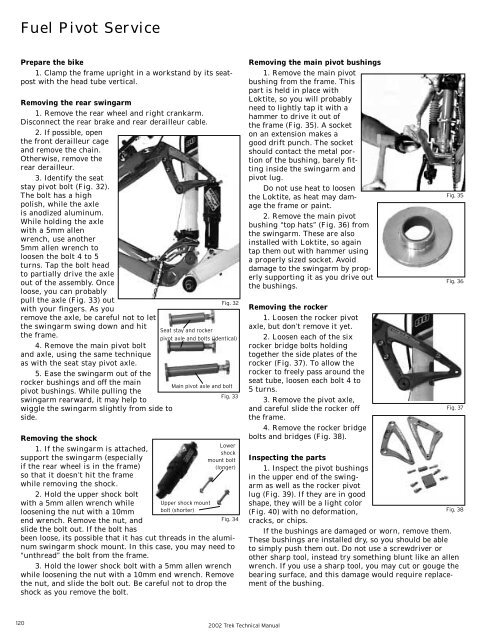 TECHNOLOGY STORIES BIKE INFO, GEOMETRY ... - Vintage Trek