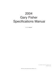 2004 Gary Fisher Specifications Manual- US - Vintage Trek