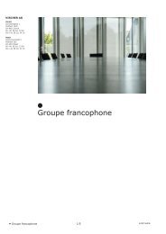 brochure groupe francophone - Vischer