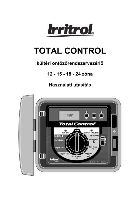 Irritrol TOTAL CONTROL használati utasítás.pdf