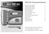 Toro TMC 424 vezérlő magyar nyelvű leírása