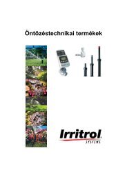 Irritrol öntözéstechnika katalógus