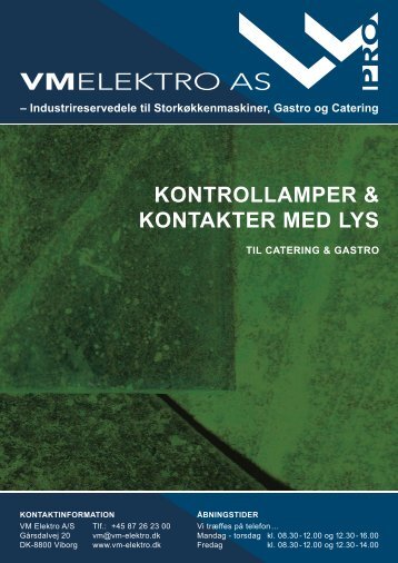 KONTROLLAMPER & KONTAKTER MED LYS - VM Elektro