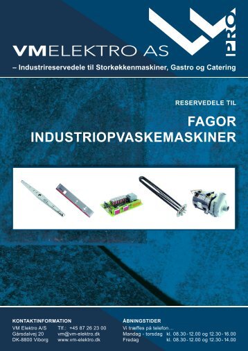 fagor industriopvaskemaskiner reservedele til - VM Elektro