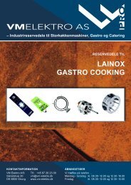 LAINOX GASTRO COOKING - VM Elektro