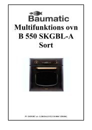 Multifunktions ovn B 550 SKGBL-A Sort - VM Elektro