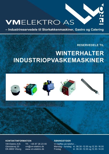 winterhalter industriopvaskemaskiner reservedele til - VM Elektro