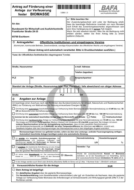 BM Herstellererklärung zur Vorlage beim Bundesamt für Wirtschaft ...