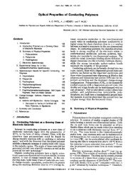 Optical Properties of Conducting Polymers - Virtual Office Hour