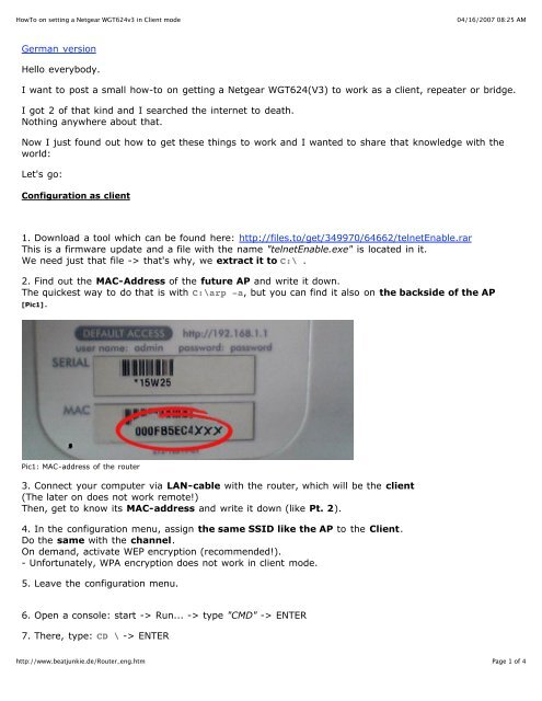 netgear router mac address use default netgear router mac address use default