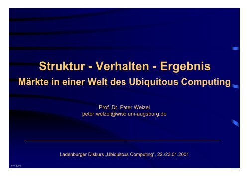 Struktur - Verhalten - Ergebnis