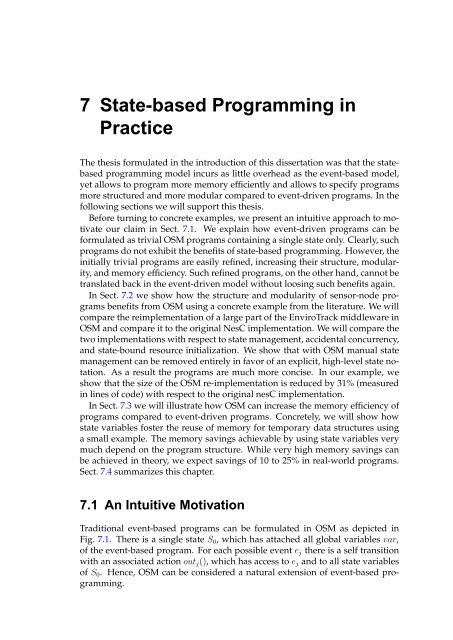 A State-Based Programming Model for Wireless Sensor Networks