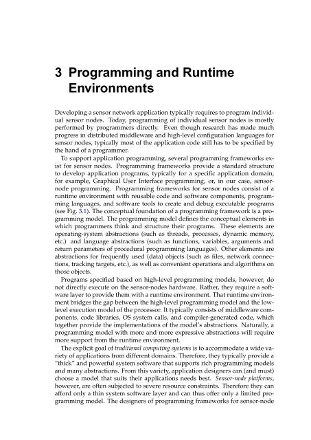 A State-Based Programming Model for Wireless Sensor Networks