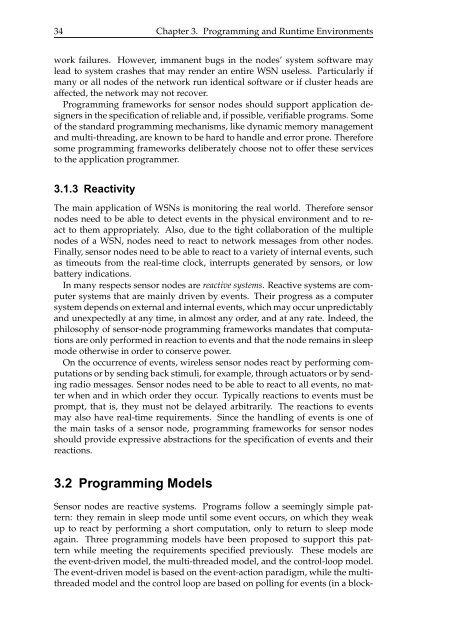 A State-Based Programming Model for Wireless Sensor Networks