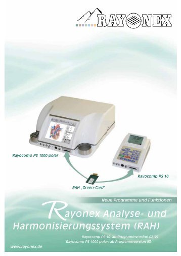 ayonex Analyse- und Harmonisierungssystem (RAH) - Paul-Schmidt ...