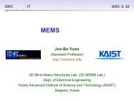 MEMS 와 나노기술 - KAIST