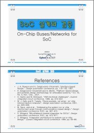 On-Chip Buses/Networks for SoC - KAIST