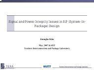 Signal and Power Integrity Issues in SiP Design - KAIST