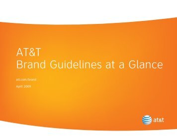 AT&T Brand Guidelines at a Glance