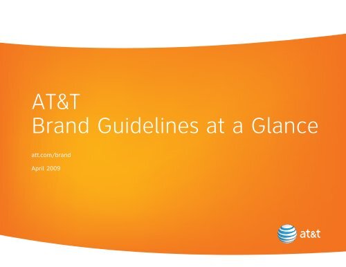 AT&T Brand Guidelines at a Glance