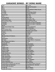 DJ SONG LIST - BY SONG TITLE - vtdj.net